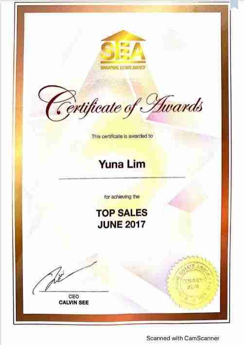 top property agent yuna lim top sales june 2017
