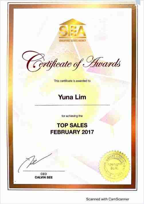 top property agent yuna lim top sales february 2017