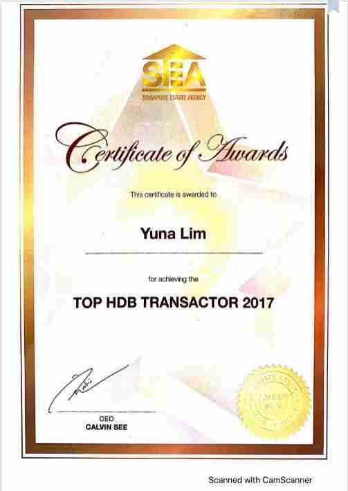 top property agent yuna lim top HDB transactor